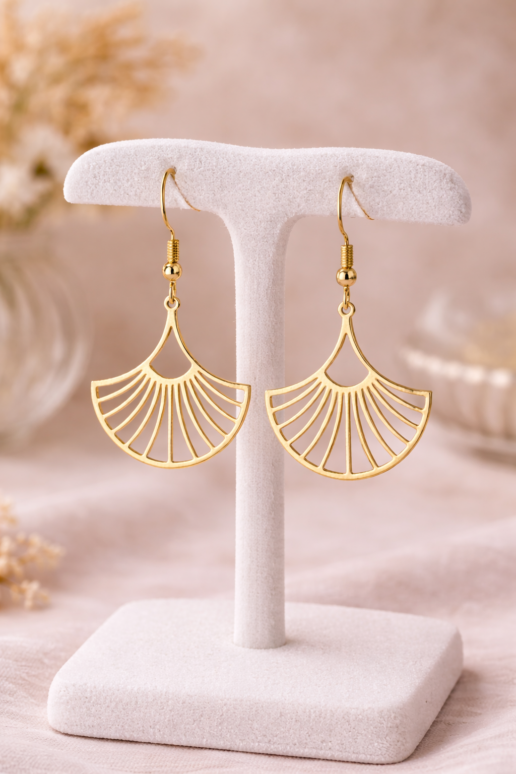 Boucles d'oreilles Éventail
