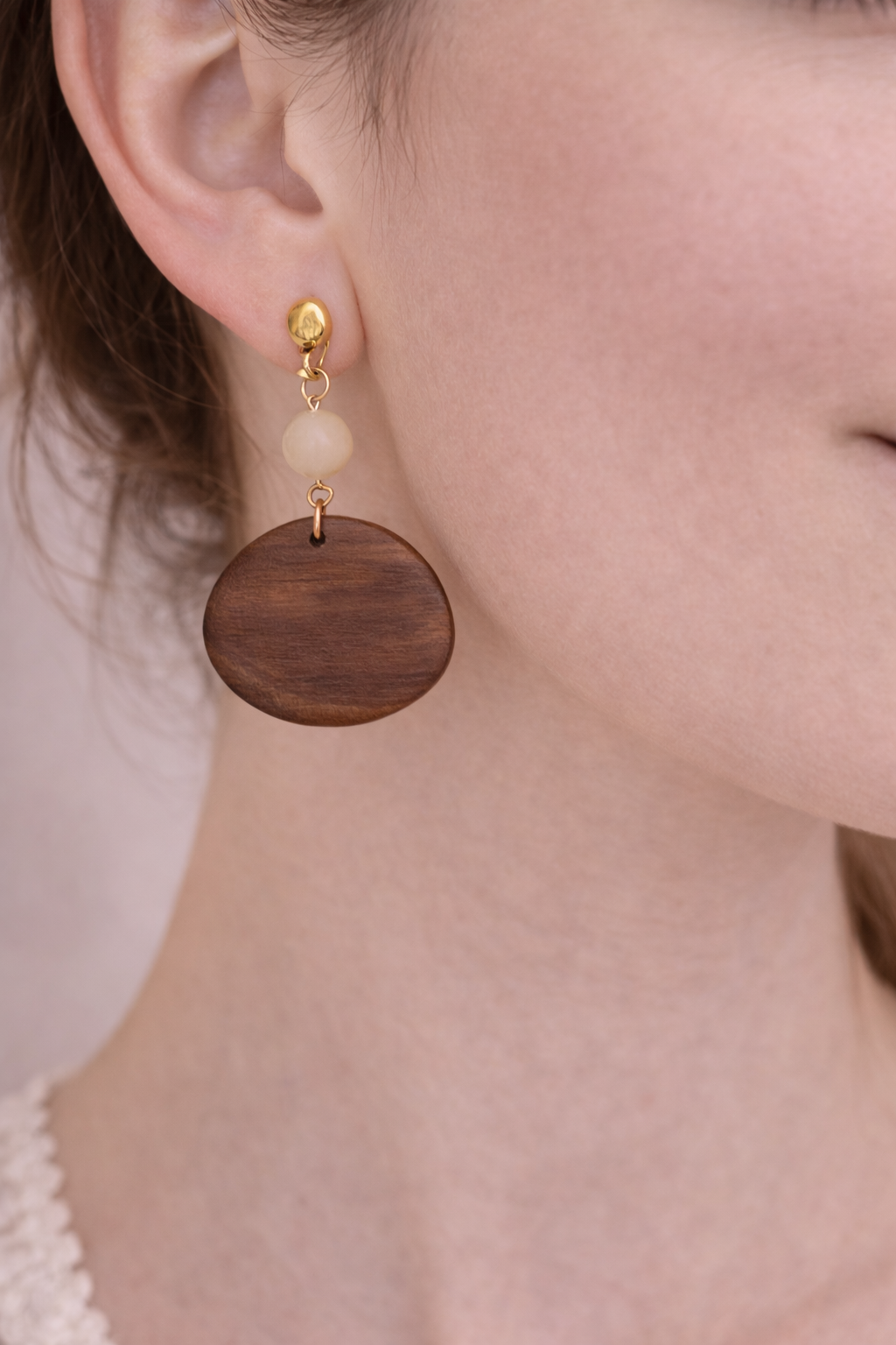 Boucles d'oreilles Bois & Douceur – Image 2